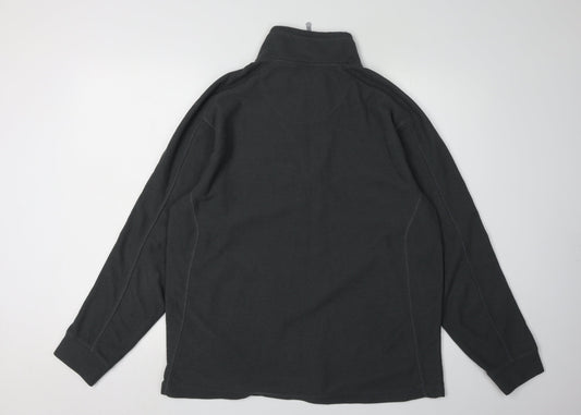 Regatta Men's Black 1/4 Zip Fleece Sweatshirt XL