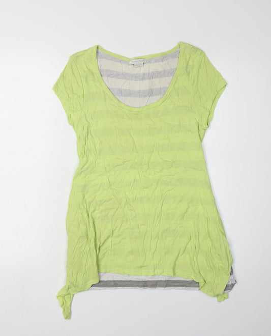 Mamas & Papas Women's Green Scoop Neck T-Shirt Size 10