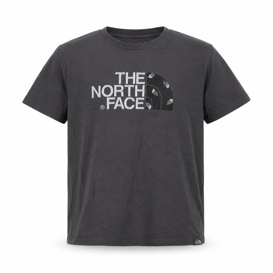 The North Face Boys Grey L Short Sleeve Logo T-Shirt