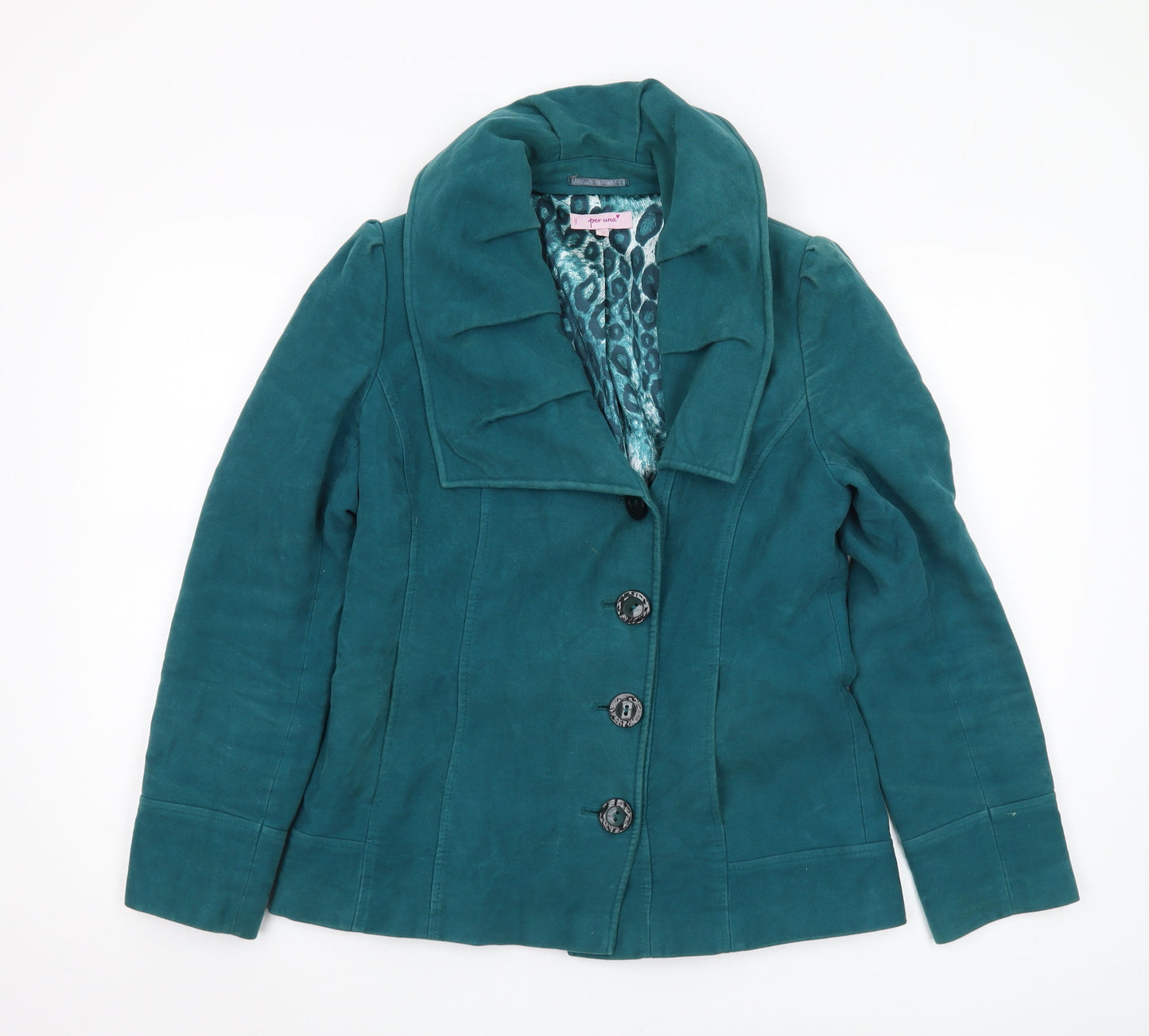 Marks and Spencer Women’s Green Cotton Coat Size 10