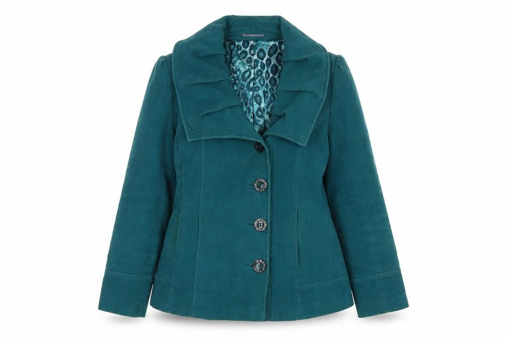 Marks & Spencer Women’s Green Cotton Coat Size 10