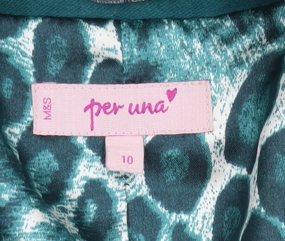 Marks and Spencer Women’s Green Cotton Coat Size 10