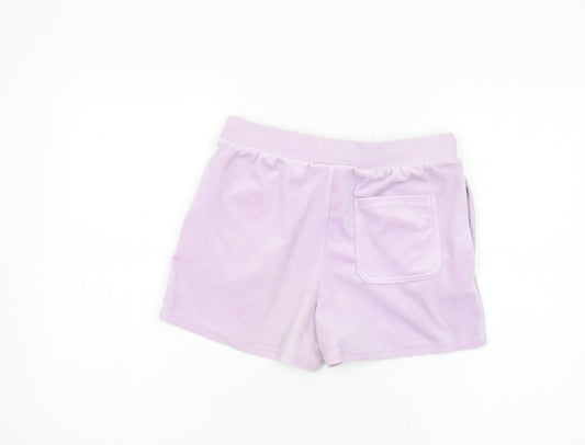 Juicy Couture Girls Purple Shorts, 14-15 Years, Elastic Waist
