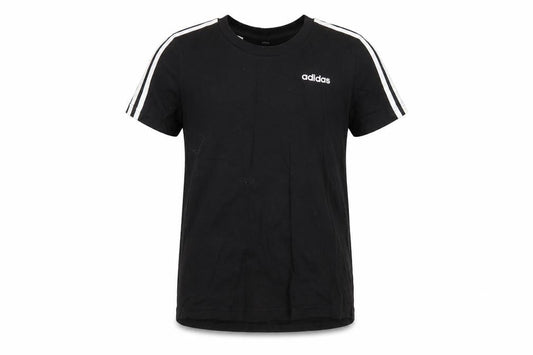 Adidas Boys Black M T-Shirt, Breathable Cotton Logo Top