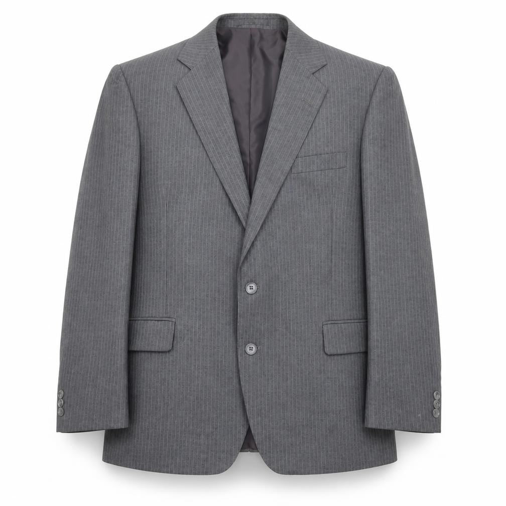 Mens 44 Chest Regular Harbarry Grey Two-Button Blazer