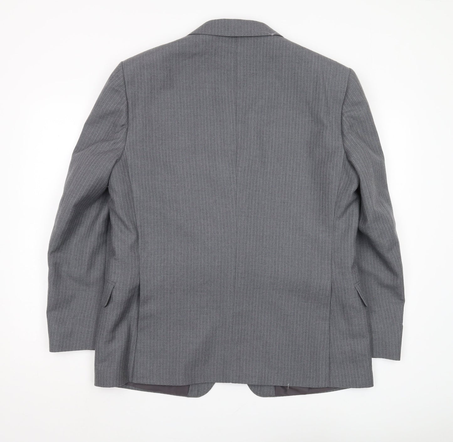 Harbarry of England Men's Grey Blazer, Size 44 Short, Regular Fit