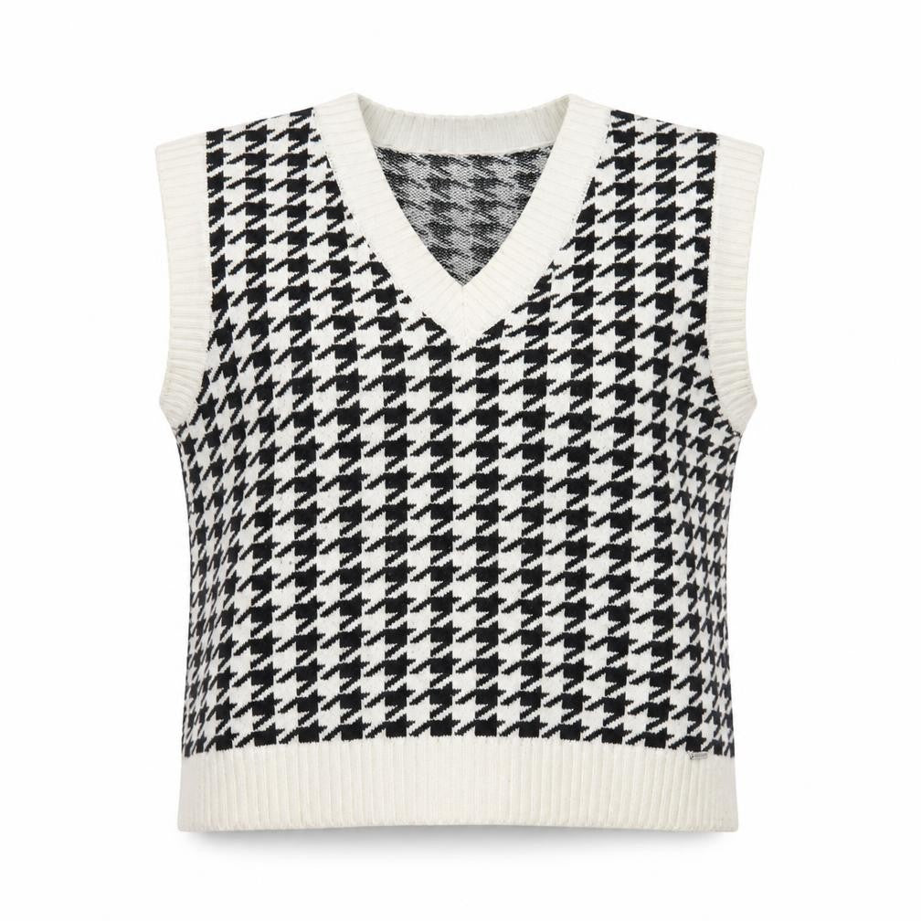 Womens UK M Regular Hollister Black Vest Tight-Knit