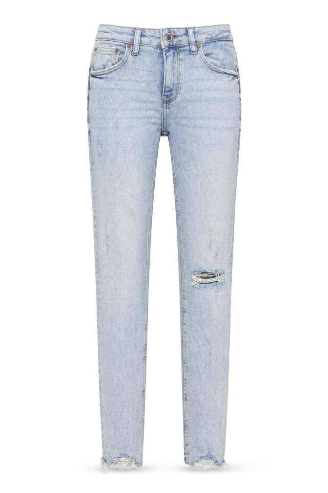 Zara Women's Blue Skinny Distressed Jeans, Size 6
