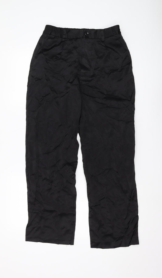 Zara Women's Black Regular Fit Trousers