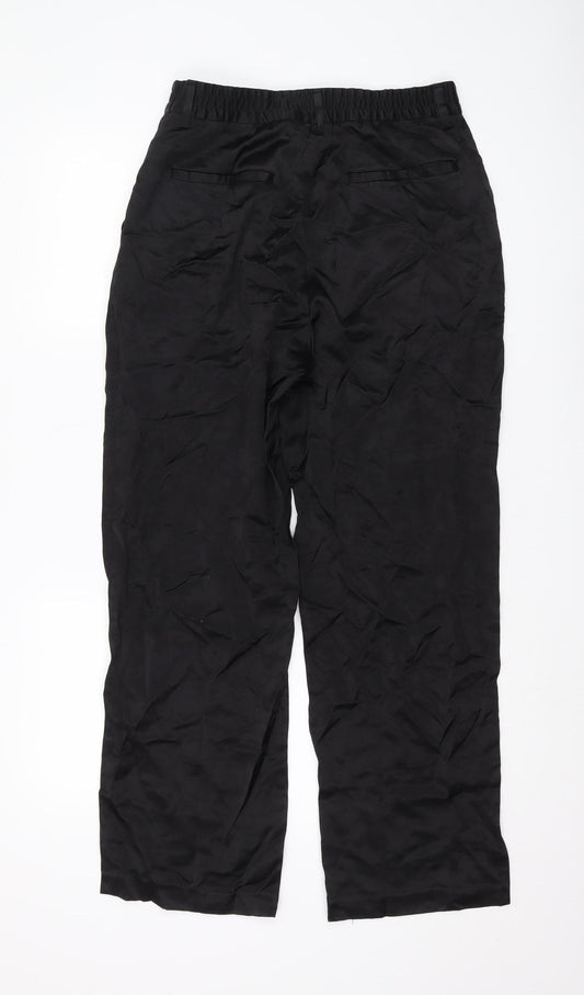 Zara Women's Black Regular Fit Trousers