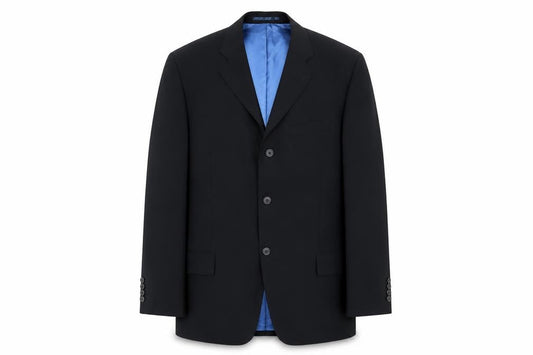 Mens 40 Chest Regular Daniel Hechter Blue Three-Button Blazer