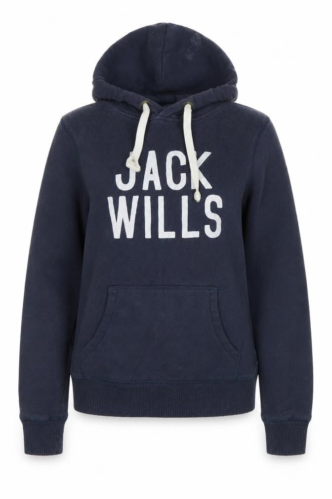 Womens UK 8 Regular Jack Wills Blue Pullover Hoodie