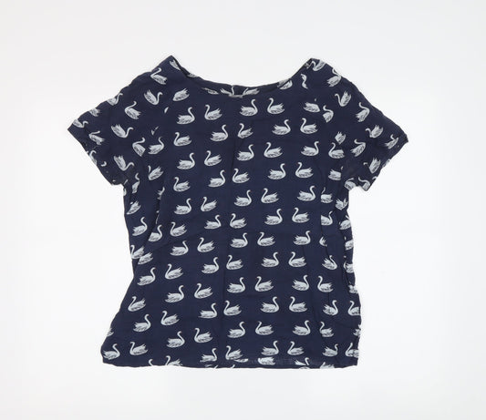 Vero Moda Women's Blue Swan Print T-Shirt, S