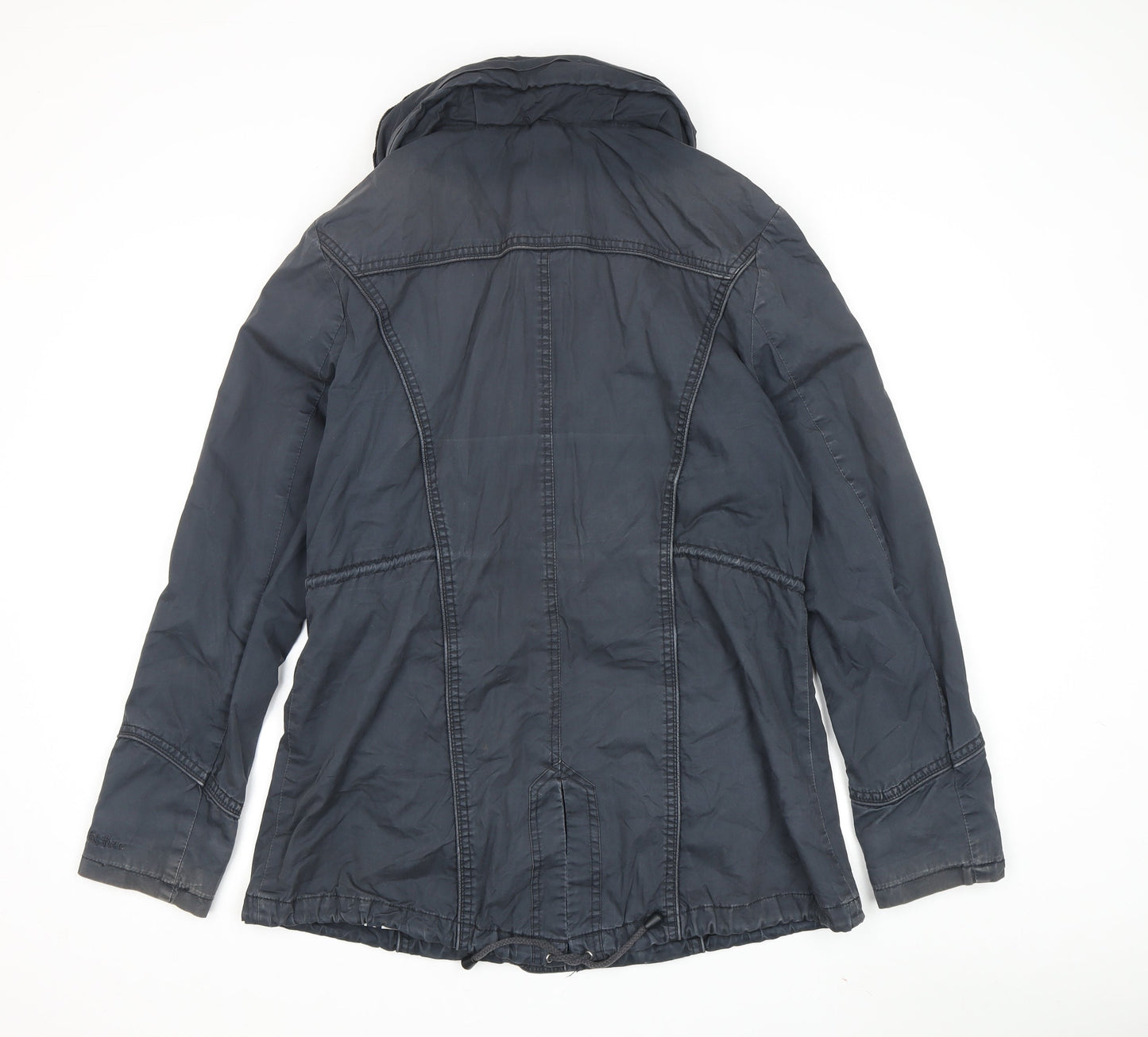 Fat Face Women's Blue Cotton Parka Jacket Size 14