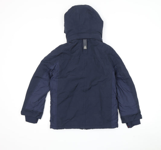 Gaastra Boys Blue Parka Jacket, Size 10, Windproof & Waterproof