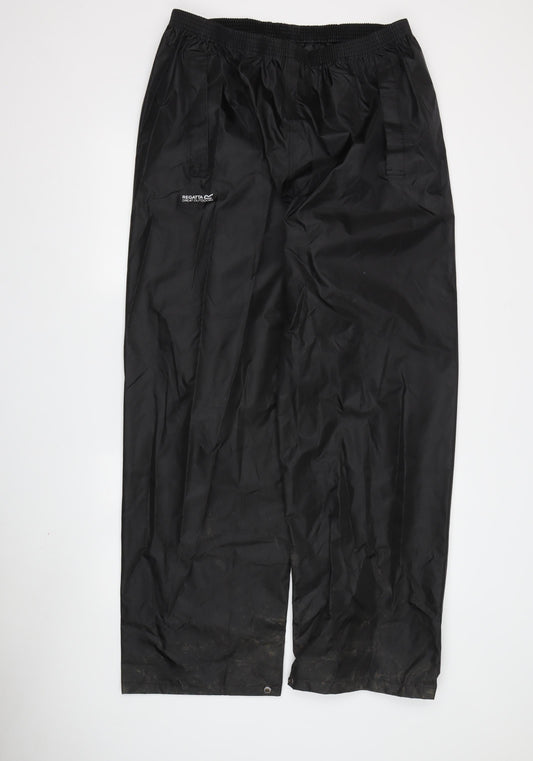 Regatta Men's Black Windbreaker Trousers Size L