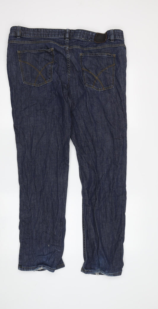BRAX Men's Blue Regular Fit Straight Jeans, Size 40