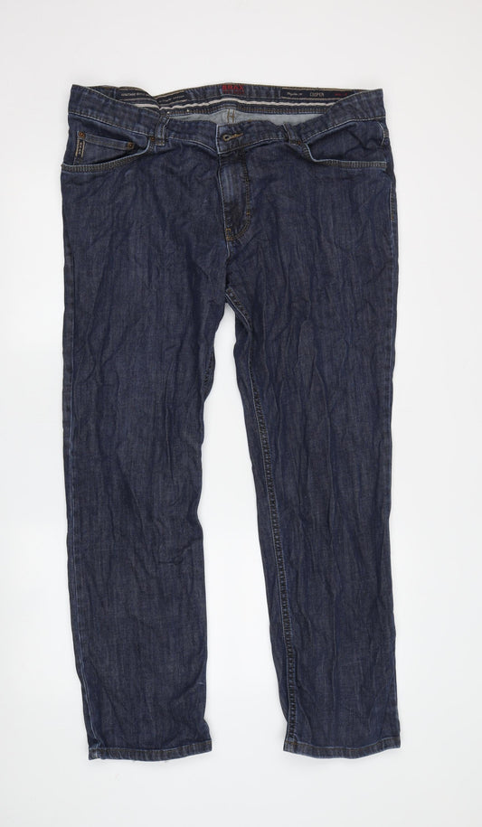 BRAX Men's Blue Regular Fit Straight Jeans, Size 40