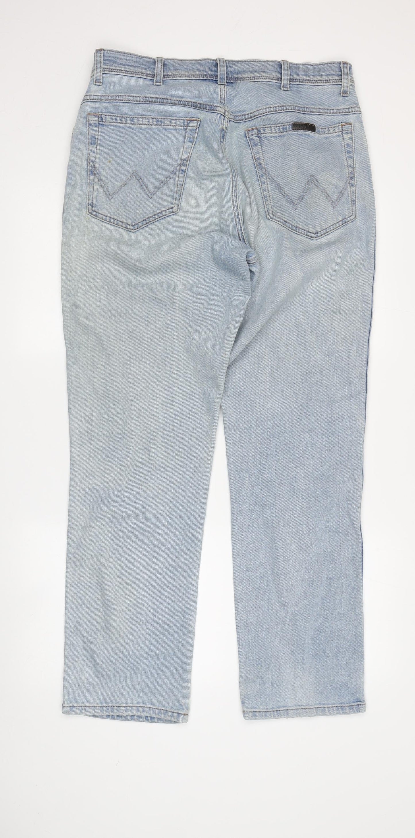 Wrangler Men's Blue Straight Denim Jeans 34W 30L