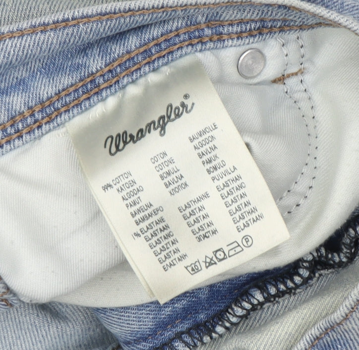 Wrangler Men's Blue Straight Denim Jeans 34W 30L