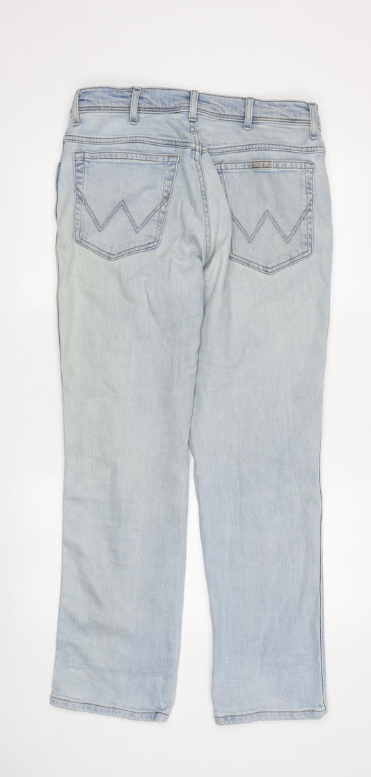Wrangler Men's Light Blue Regular Fit Jeans 34