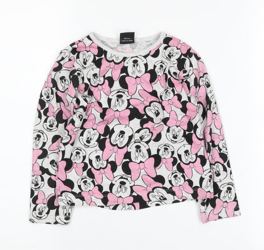 Disney Minnie Mouse Girls Multicoloured Long Sleeve T-Shirt 5-6 Years