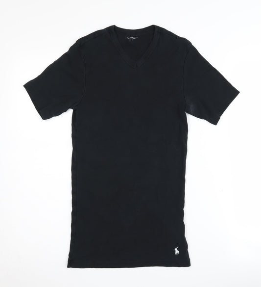 Polo Ralph Lauren Unisex Black S Basic V-Neck T-Shirt