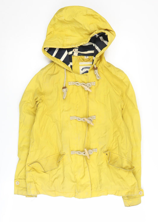 Seasalt Women's Yellow Hooded Rain Coat, Size 8