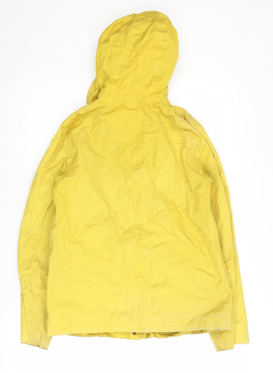 Seasalt Women's Yellow Hooded Rain Coat, Size 8