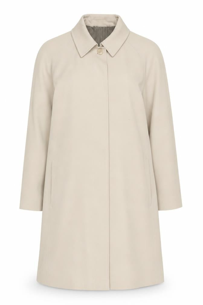 Marks & Spencer Women's Beige Long Overcoat Size 14