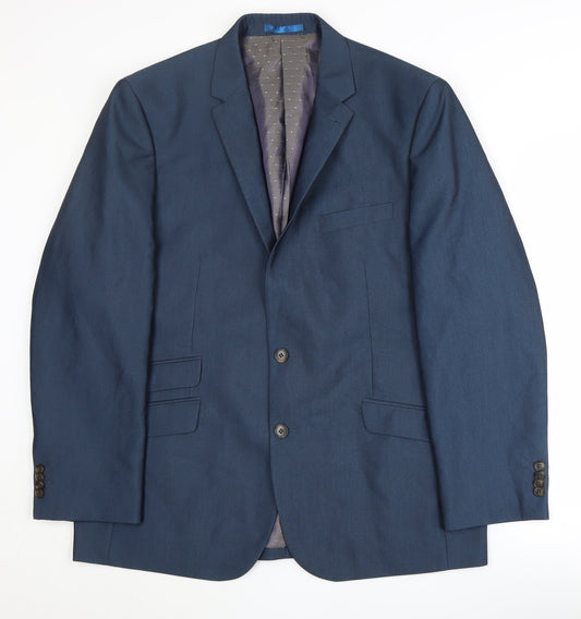 Greenwoods Men's Blue Blazer Size 46 Regular Jacket