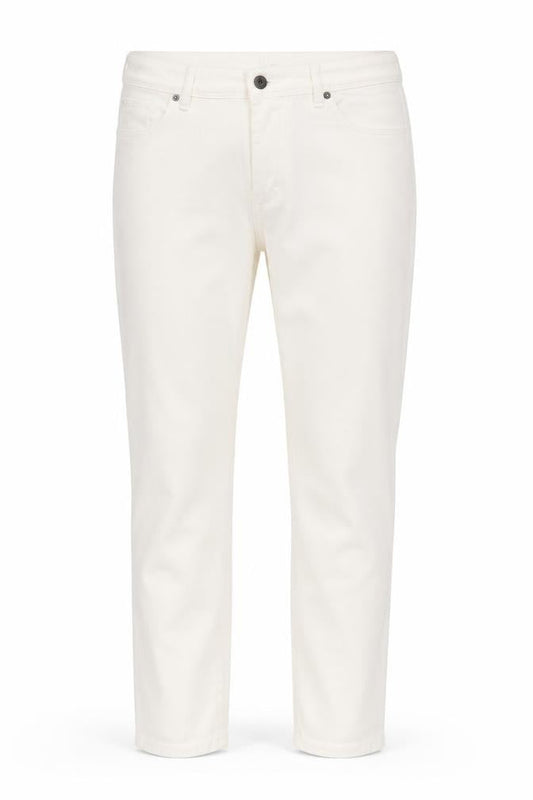 Front view of Jacqueline de Yong Women's White Straight Jeans L