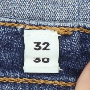 Jack & Jones Men's Blue Straight Jeans 32 Regular Fit