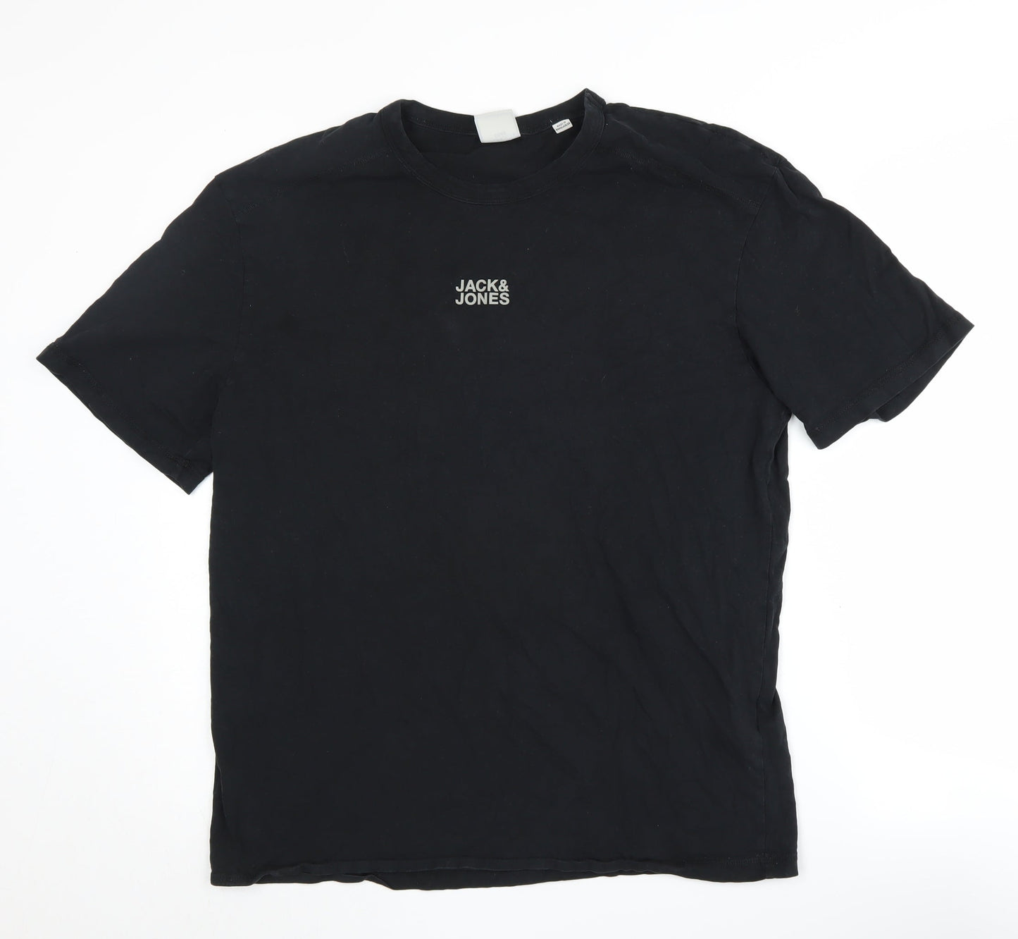 JACK & JONES Men's Black XL Crew Neck T-Shirt