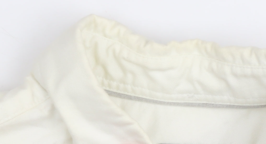 Next Men's White Cotton Button-Up Shirt M