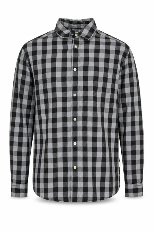 Jack & Jones Men’s Check Shirt M Black Grey Regular Fit