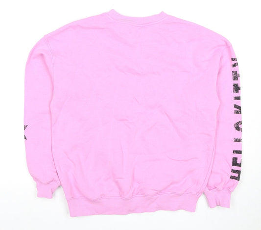 H&M Girls Pink Hello Kitty Pullover Sweatshirt, 10-12 Years