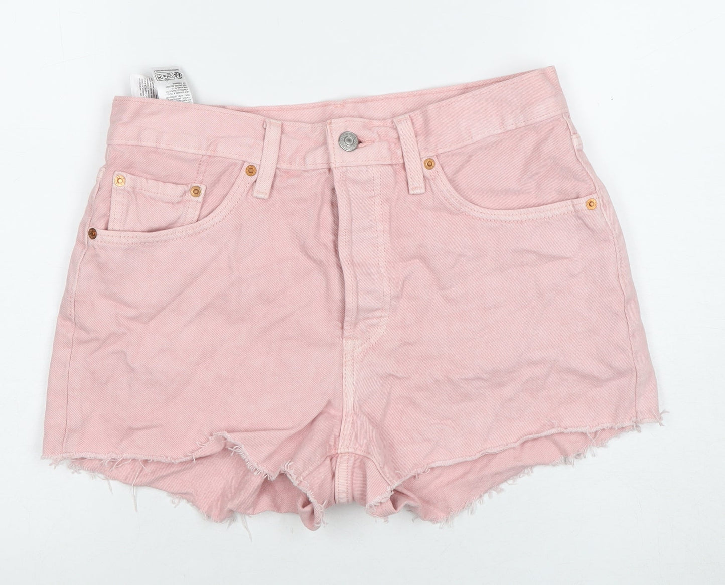 Levi's Premium Women's Pink Cut-Off Denim Shorts, Size M