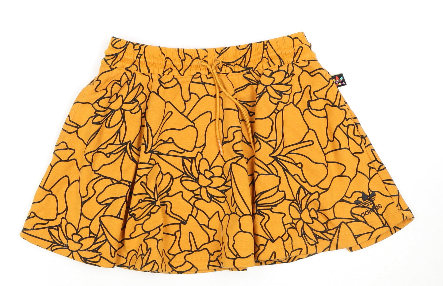 Adidas Women’s Yellow Floral A-Line Skirt Size 6