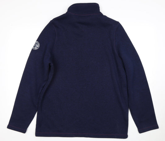 Tog 24 Men's Blue 1/4 Zip Fleece Pullover Sweatshirt