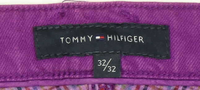 Tommy Hilfiger Womens Straight Purple Jeans Size 4