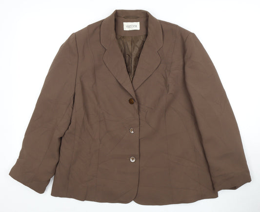 Eastex Brown Women's Suit Jacket, Size 16, Lined
