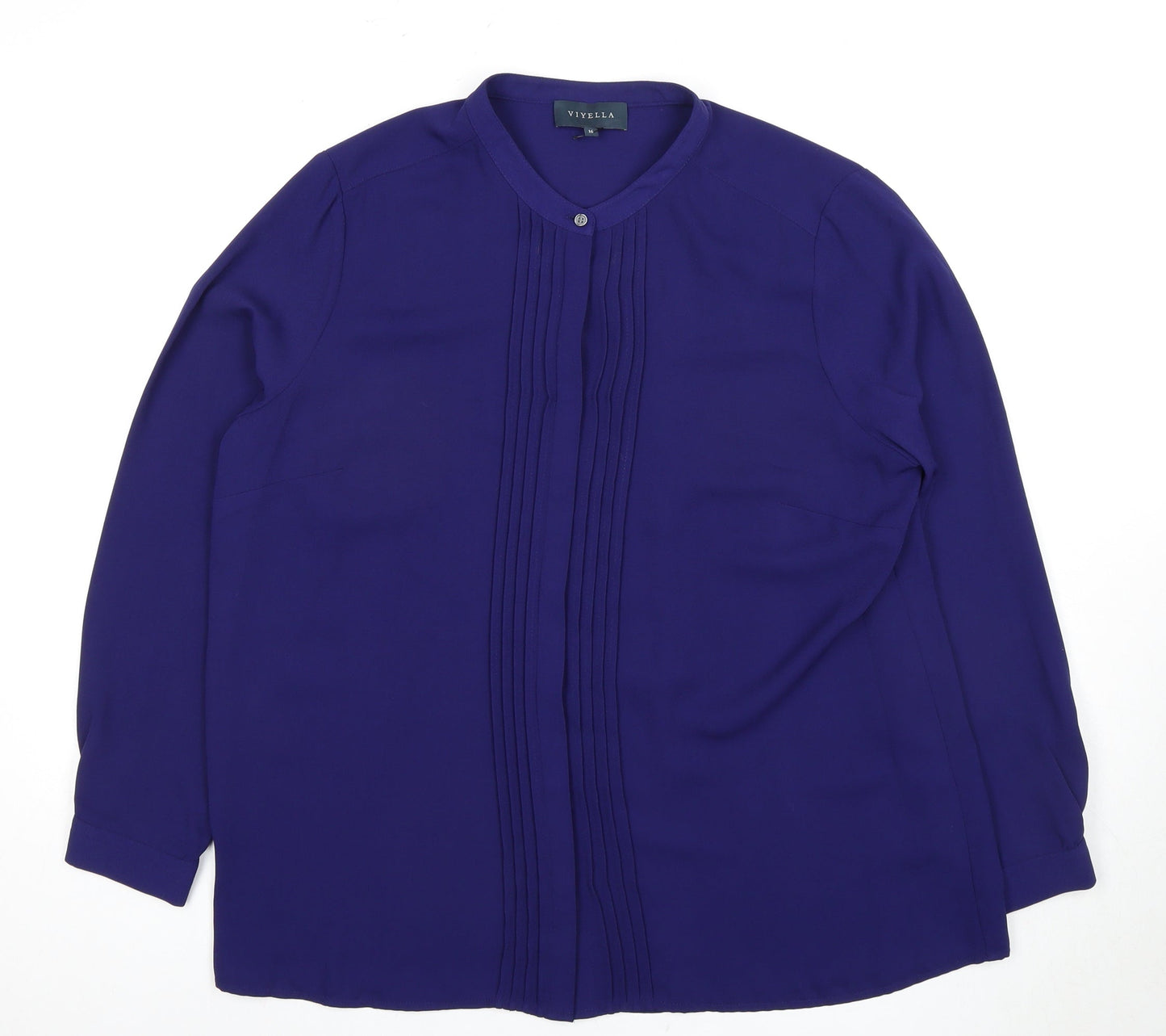 Viyella Women's Purple Classic Blouse - Size 16