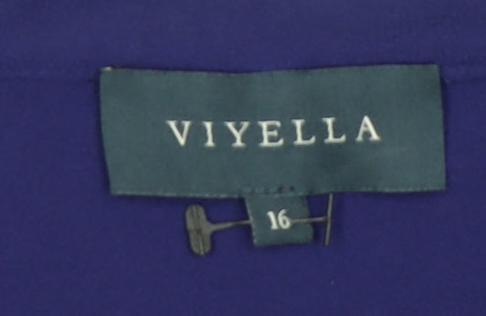 Viyella Women's Purple Classic Blouse - Size 16