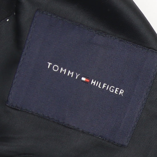 Tommy Hilfiger Men's Black Wool Blazer Jacket Size 38R
