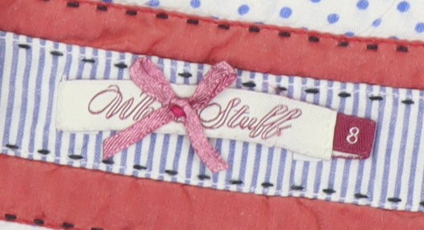 White Stuff Women's A-Line Multicoloured Skirt, Size 8
