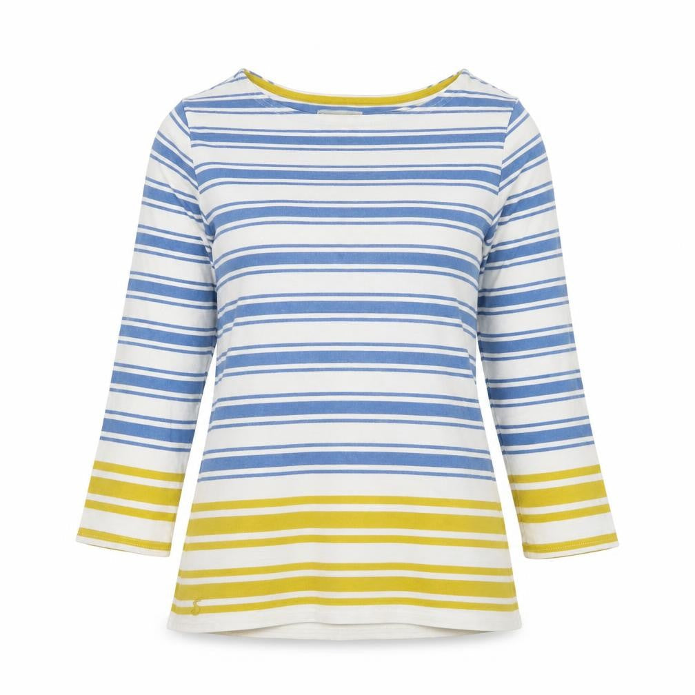 Womens UK Size 8 Joules Blue Cotton T-Shirt