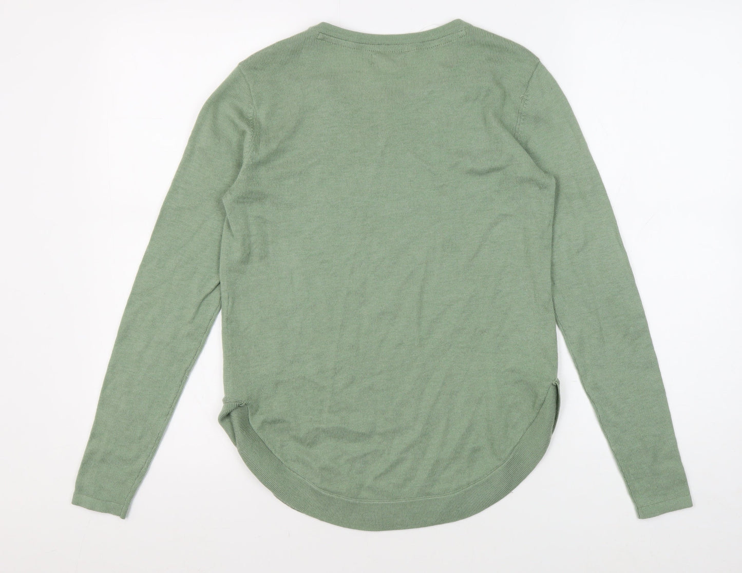 Fat Face Women's Green Crew Neck Pullover Jumper Size 6