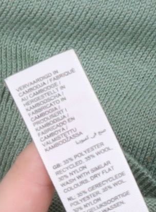 Fat Face Women's Green Crew Neck Pullover Jumper Size 6