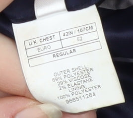 Moss 1851 Men's Blue Blazer 42 Regular Fit
